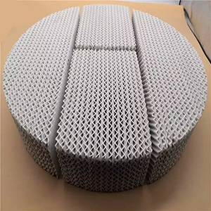 550y corrugated ceramic structured packing for continuous processes